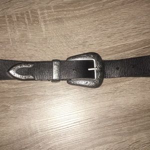 Brand new black and silver western belt!